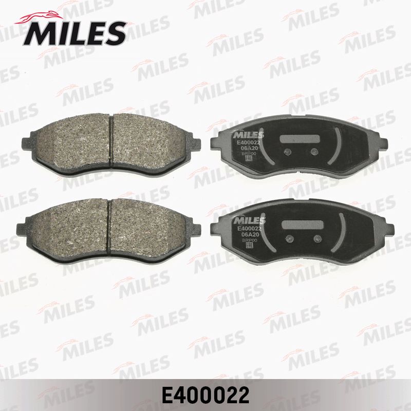 Комплект тормозных колодок, дисковый тормоз MILES E400022