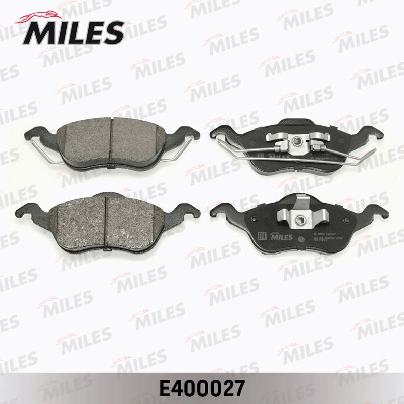 Комплект тормозных колодок, дисковый тормоз MILES E400027