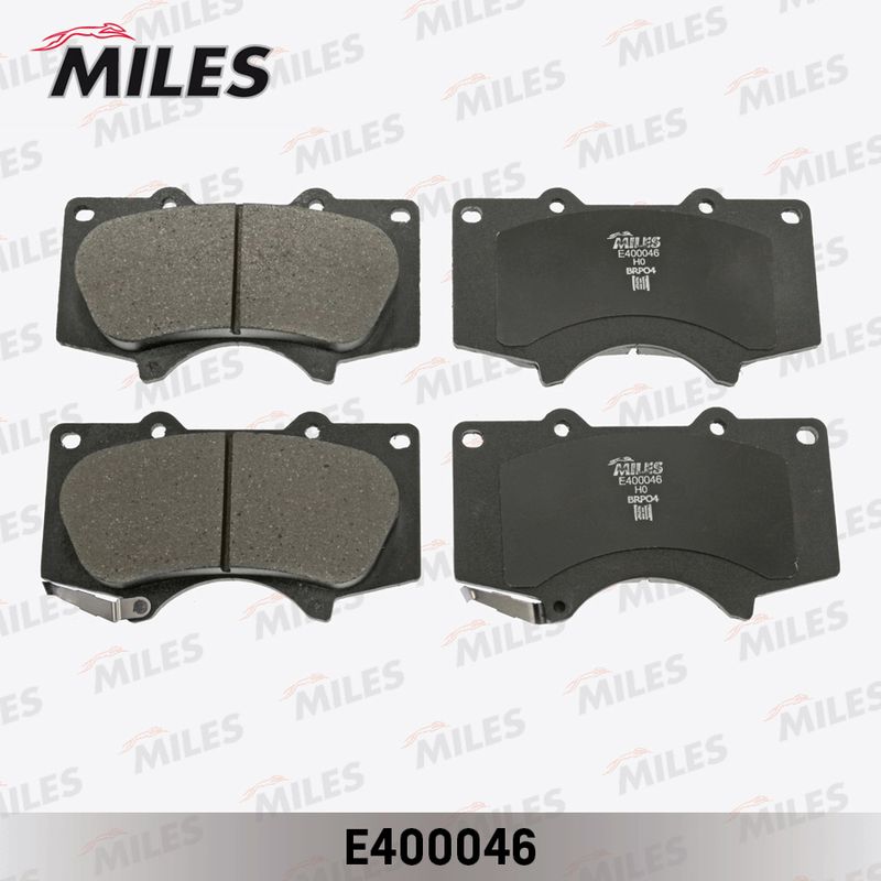 Комплект тормозных колодок, дисковый тормоз MILES E400046