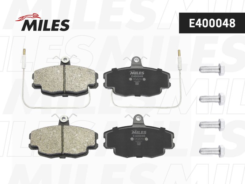 Комплект тормозных колодок, дисковый тормоз MILES E400048