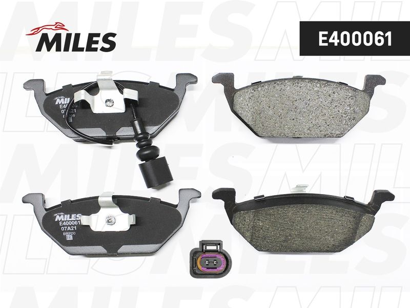 Комплект тормозных колодок, дисковый тормоз MILES E400061