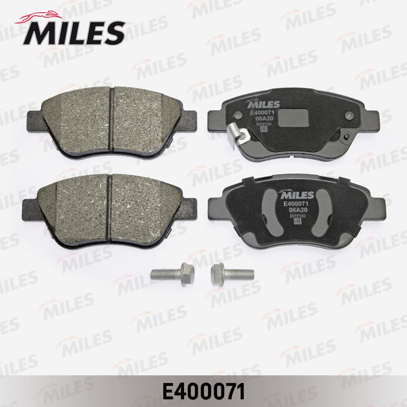Комплект тормозных колодок, дисковый тормоз MILES E400071