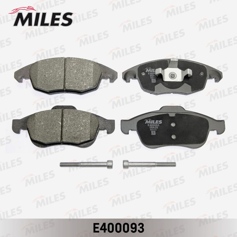 Комплект тормозных колодок, дисковый тормоз MILES E400093