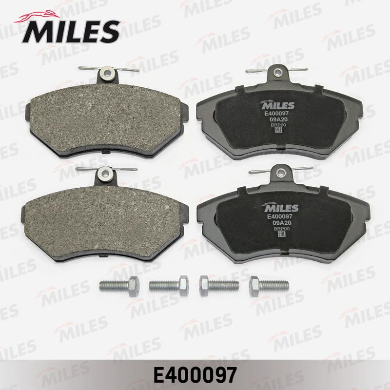 Комплект тормозных колодок, дисковый тормоз MILES E400097