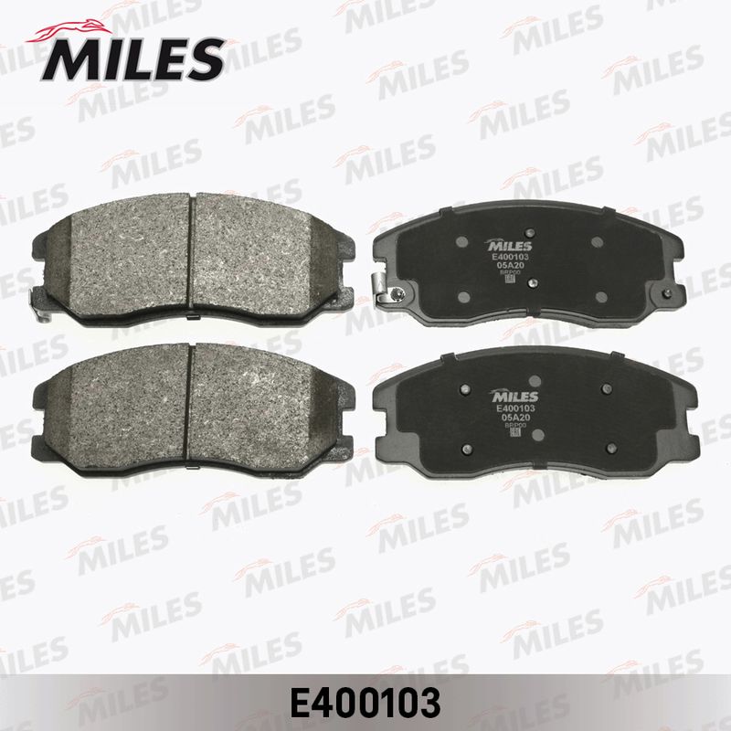 Комплект тормозных колодок, дисковый тормоз MILES E400103