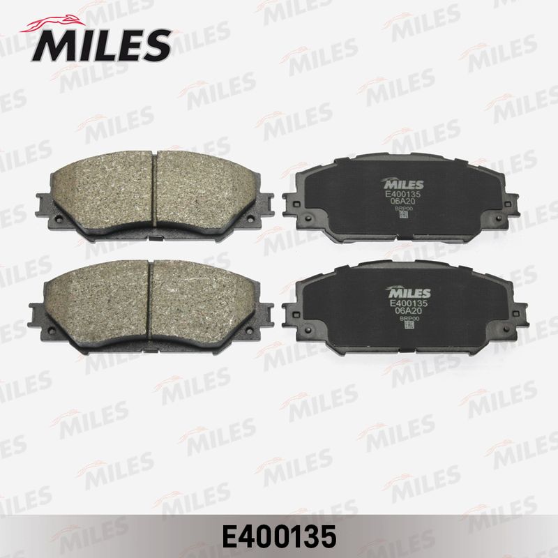 Комплект тормозных колодок, дисковый тормоз MILES E400135