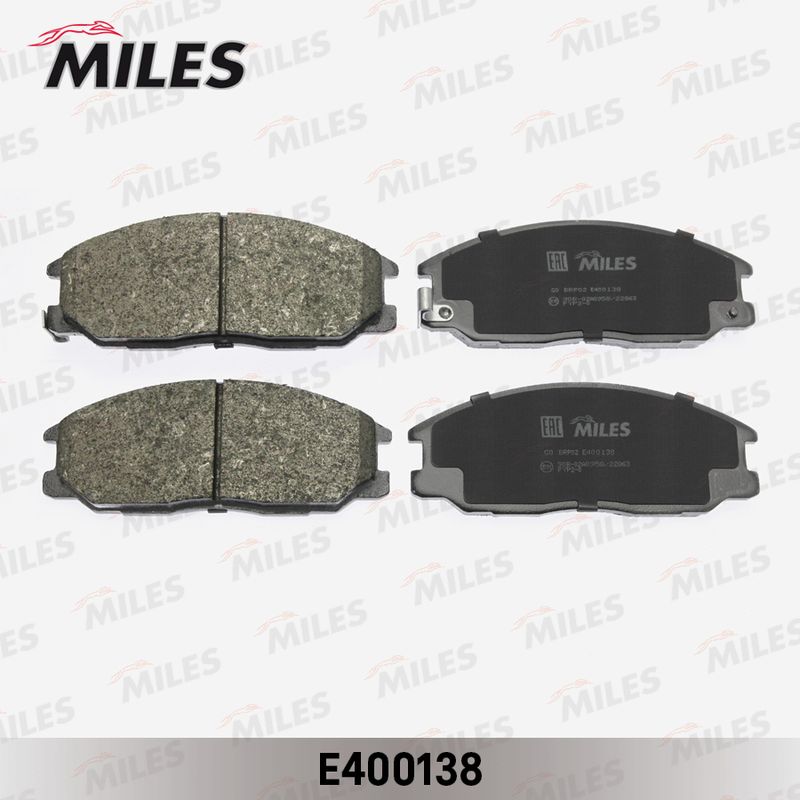 Комплект тормозных колодок, дисковый тормоз MILES E400138