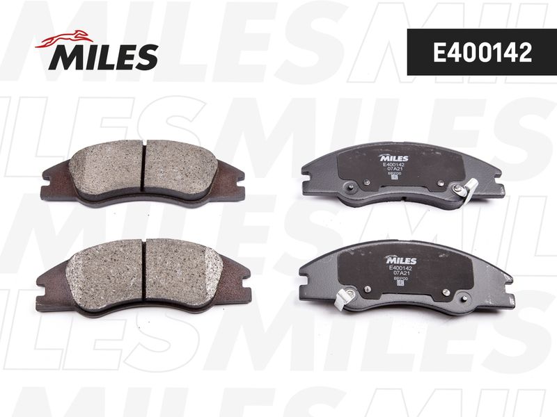 Комплект тормозных колодок, дисковый тормоз MILES E400142
