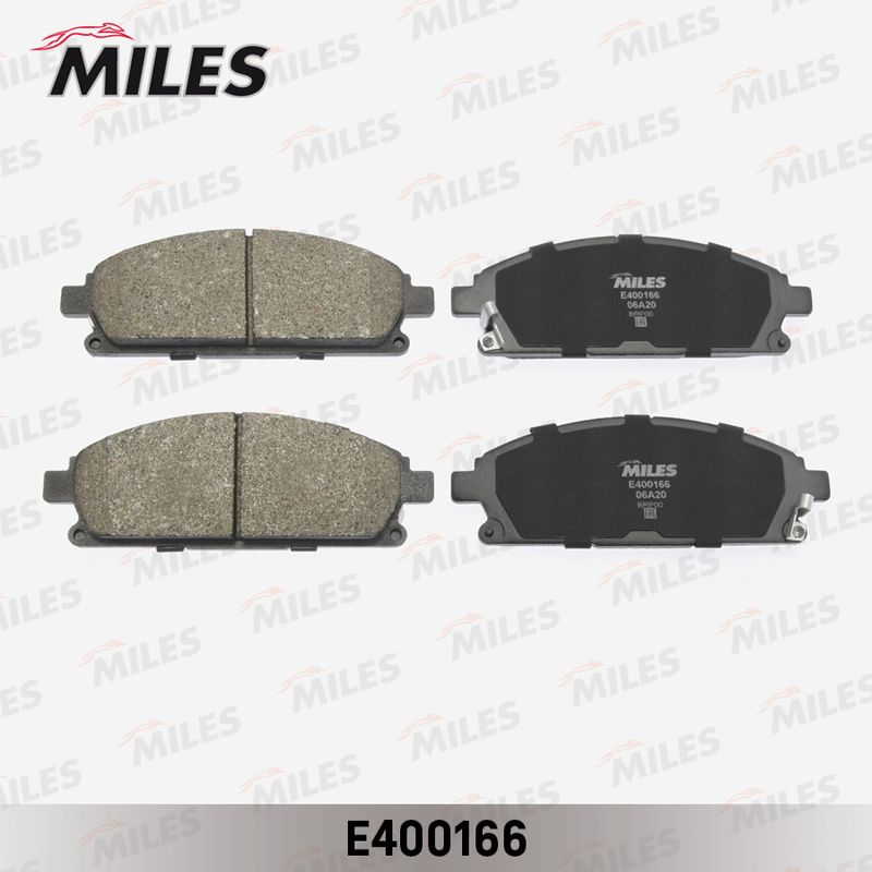 Комплект тормозных колодок, дисковый тормоз MILES E400166