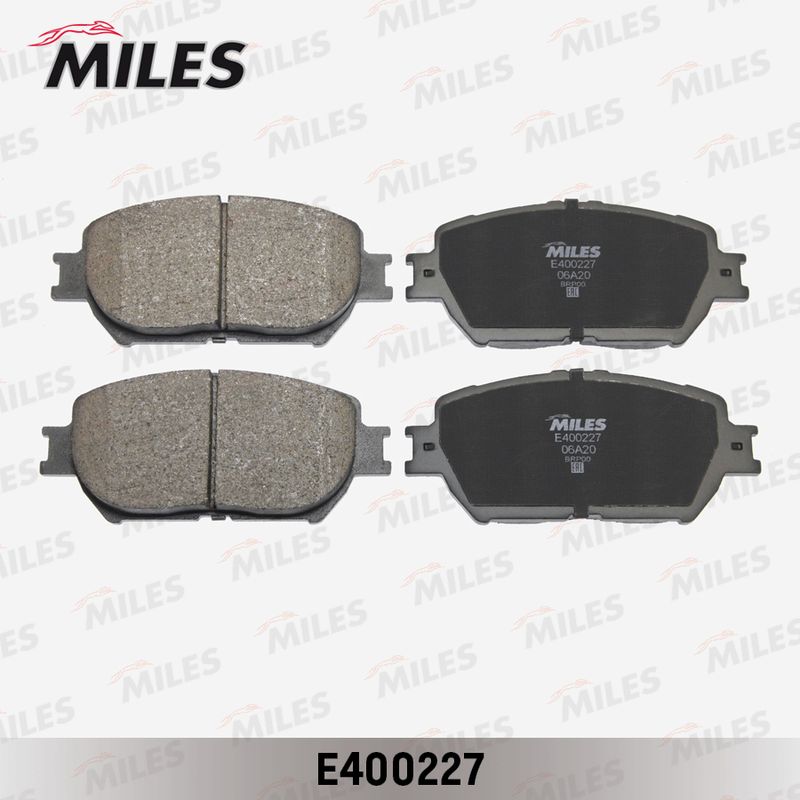 Комплект тормозных колодок, дисковый тормоз MILES E400227