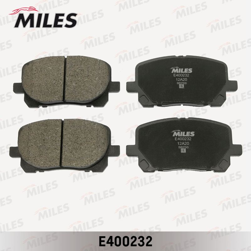 Комплект тормозных колодок, дисковый тормоз MILES E400232