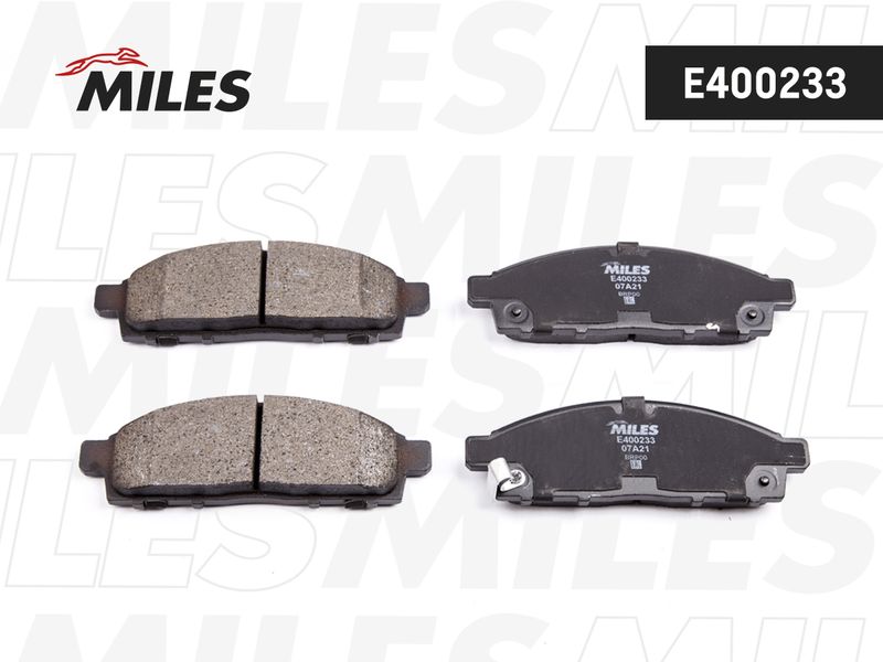 Комплект тормозных колодок, дисковый тормоз MILES E400233