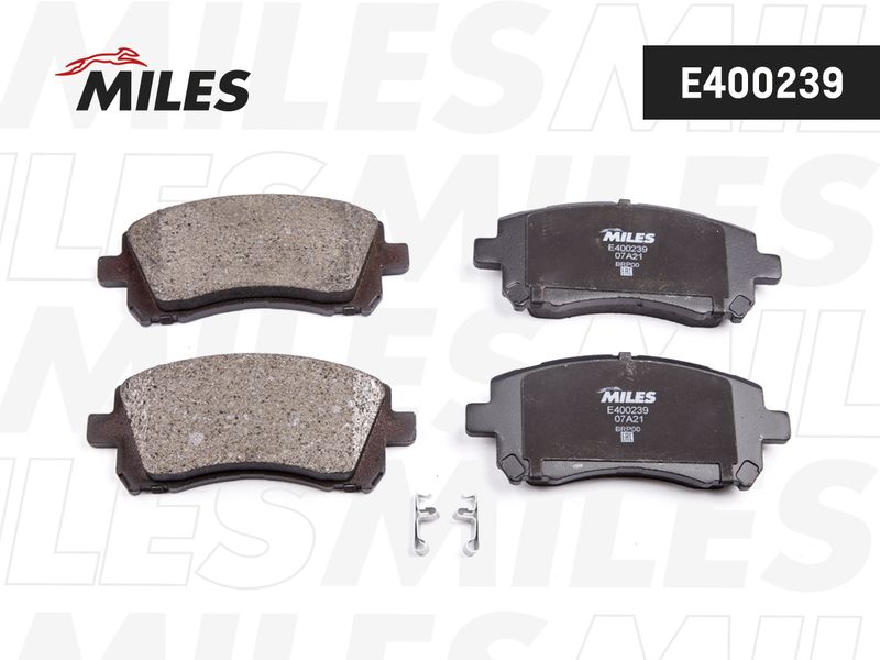Комплект тормозных колодок, дисковый тормоз MILES E400239