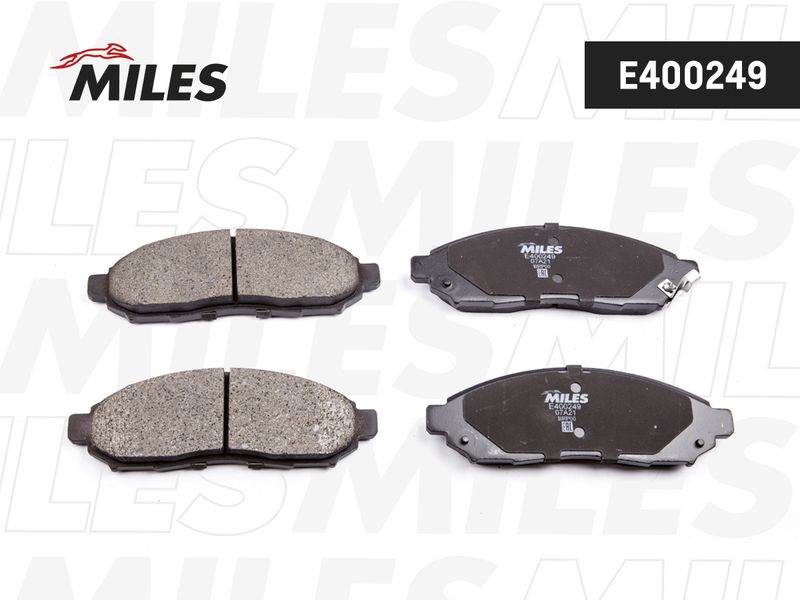 Комплект тормозных колодок, дисковый тормоз MILES E400249
