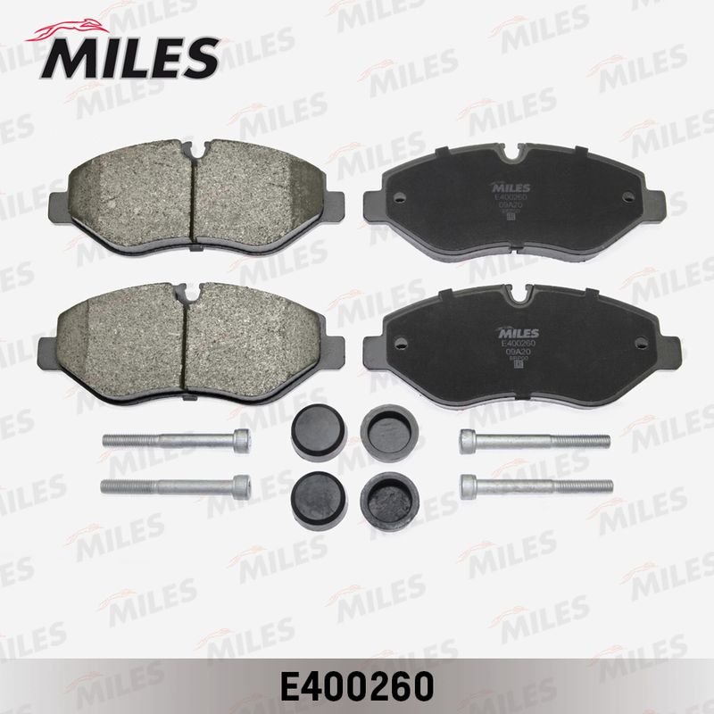Комплект тормозных колодок, дисковый тормоз MILES E400260