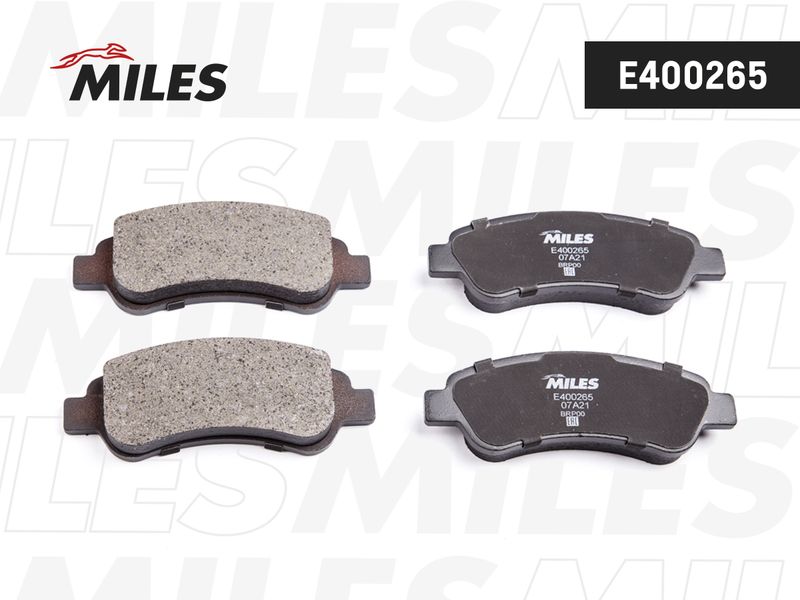 Комплект тормозных колодок, дисковый тормоз MILES E400265