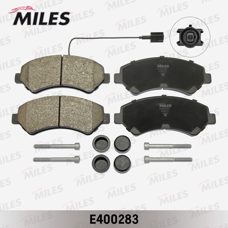 Комплект тормозных колодок, дисковый тормоз MILES E400283