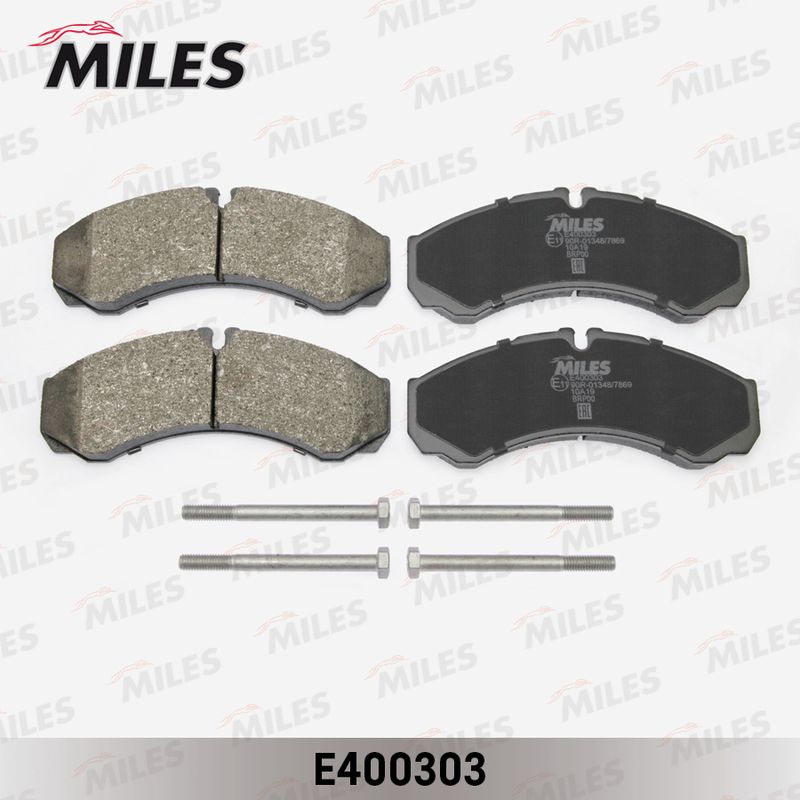Комплект тормозных колодок, дисковый тормоз MILES E400303