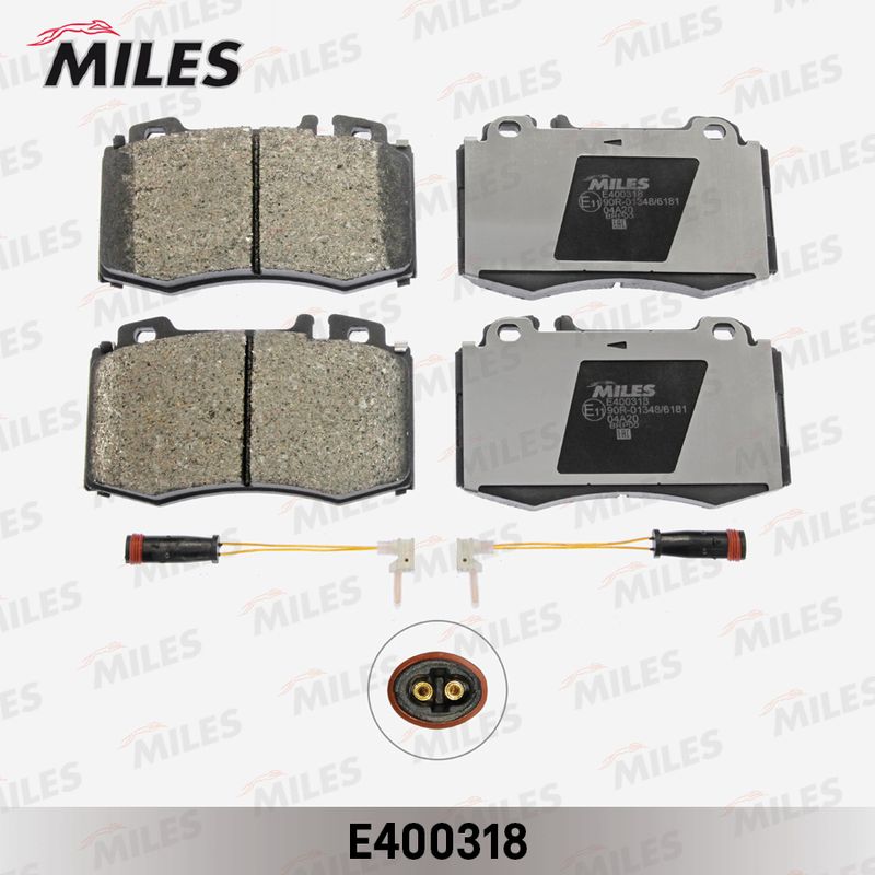 Комплект тормозных колодок, дисковый тормоз MILES E400318