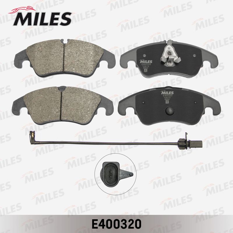 Комплект тормозных колодок, дисковый тормоз MILES E400320