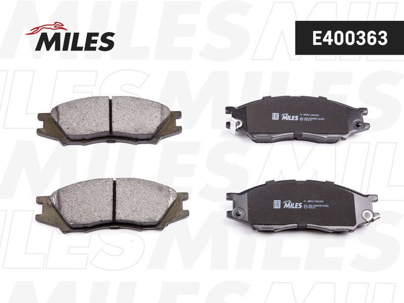 Комплект тормозных колодок, дисковый тормоз MILES E400363