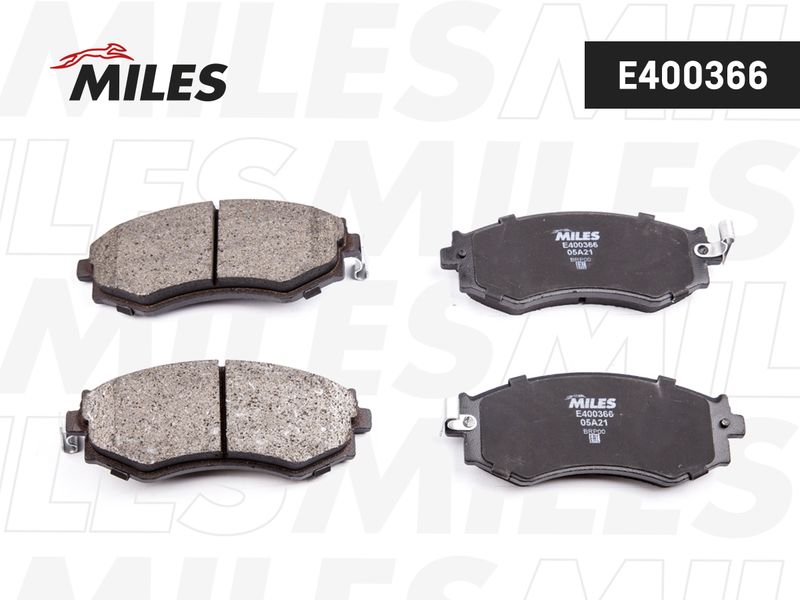 Комплект тормозных колодок, дисковый тормоз MILES E400366