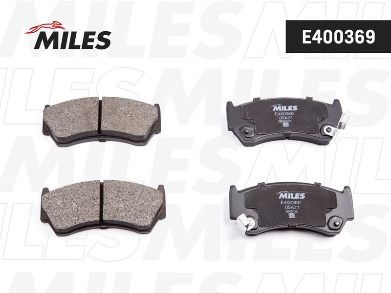 Комплект тормозных колодок, дисковый тормоз MILES E400369