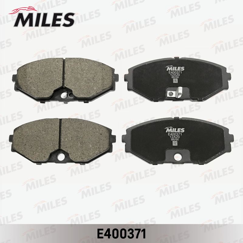 Комплект тормозных колодок, дисковый тормоз MILES E400371