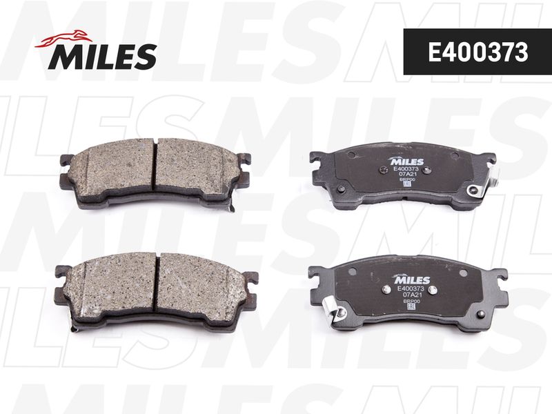 Комплект тормозных колодок, дисковый тормоз MILES E400373