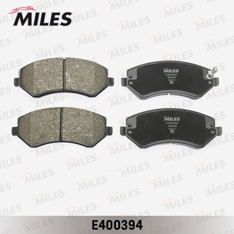Комплект тормозных колодок, дисковый тормоз MILES E400394