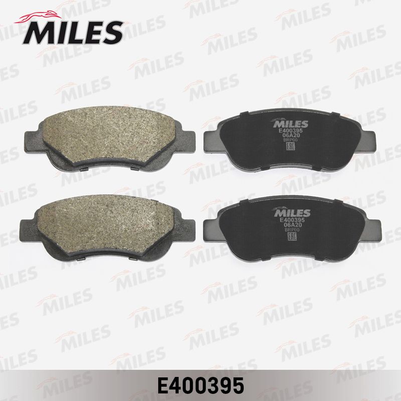 Комплект тормозных колодок, дисковый тормоз MILES E400395