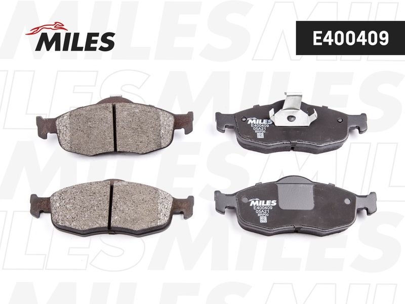 Комплект тормозных колодок, дисковый тормоз MILES E400409