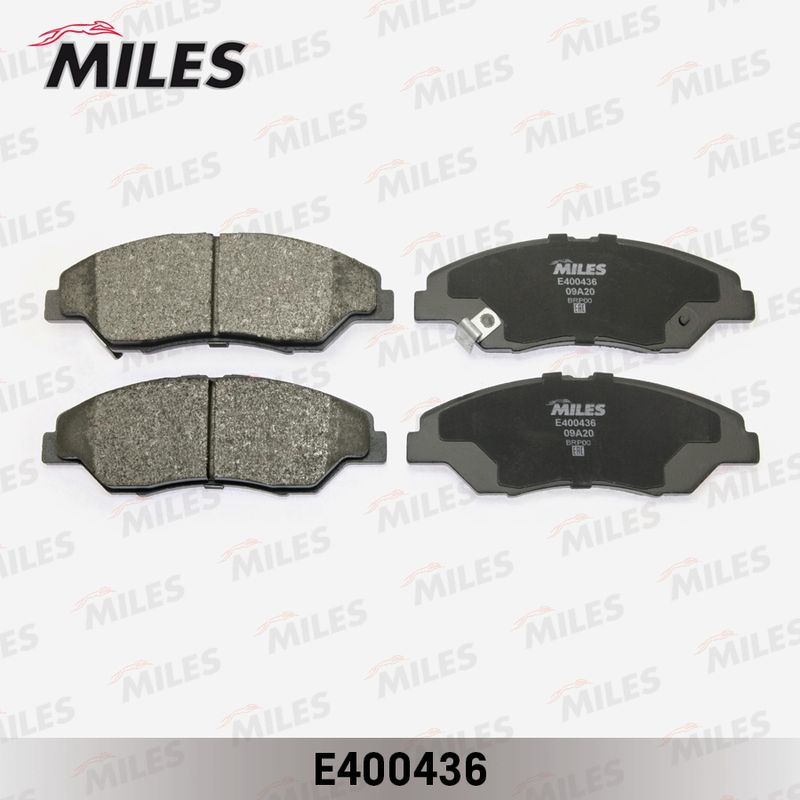 Комплект тормозных колодок, дисковый тормоз MILES E400436