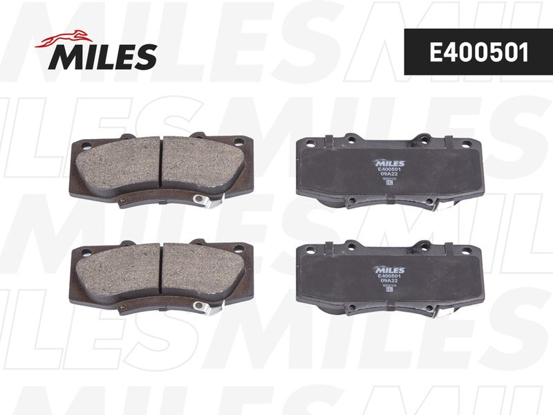 Комплект тормозных колодок, дисковый тормоз MILES E400501
