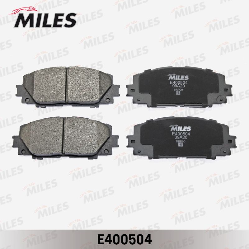 Комплект тормозных колодок, дисковый тормоз MILES E400504