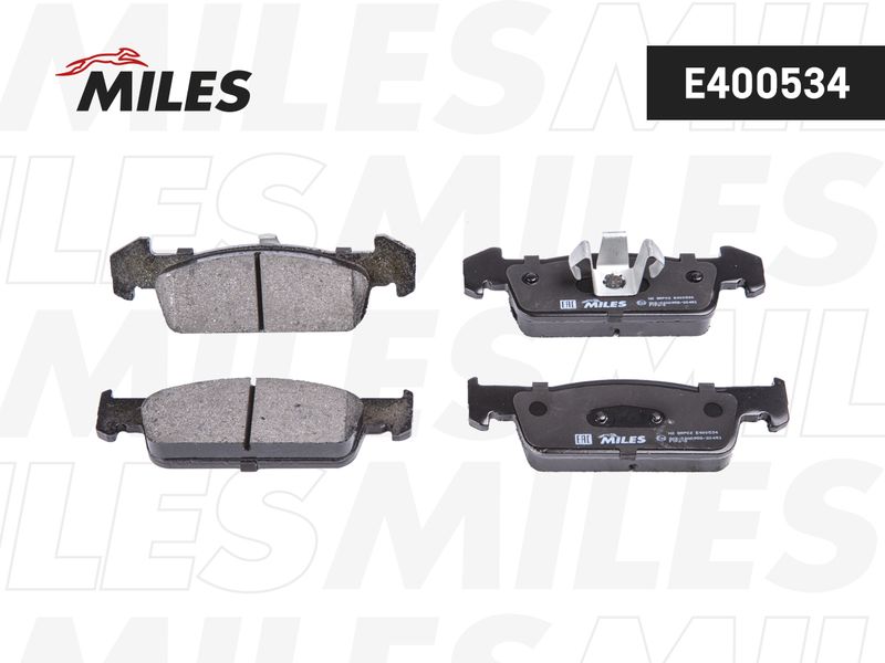 Комплект тормозных колодок, дисковый тормоз MILES E400534