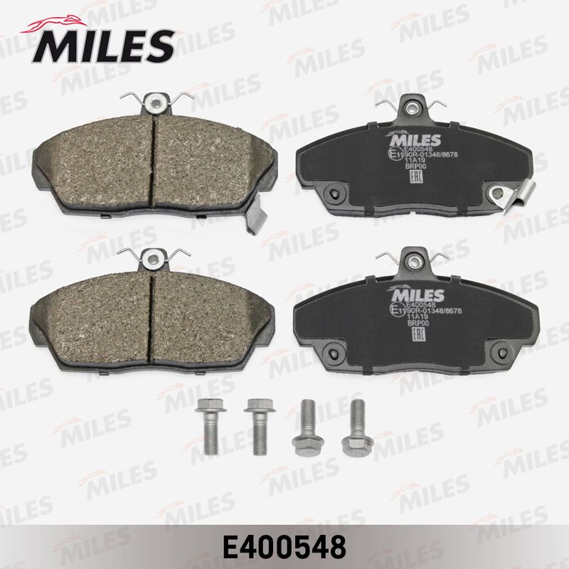Комплект тормозных колодок, дисковый тормоз MILES E400548