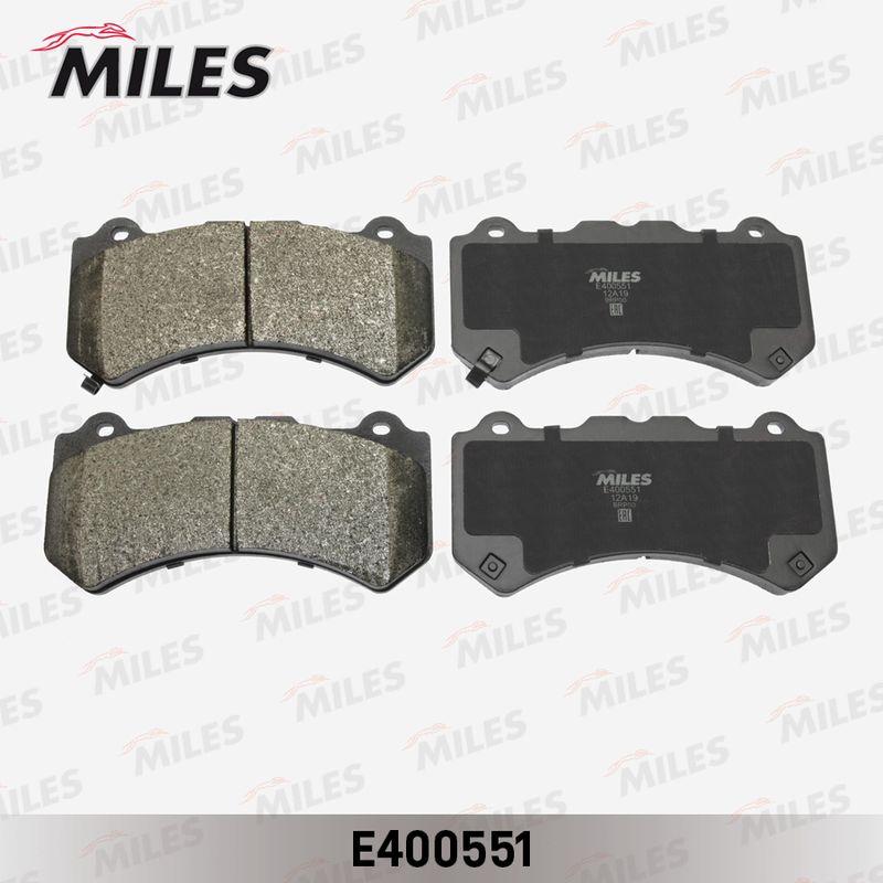 Комплект тормозных колодок, дисковый тормоз MILES E400551