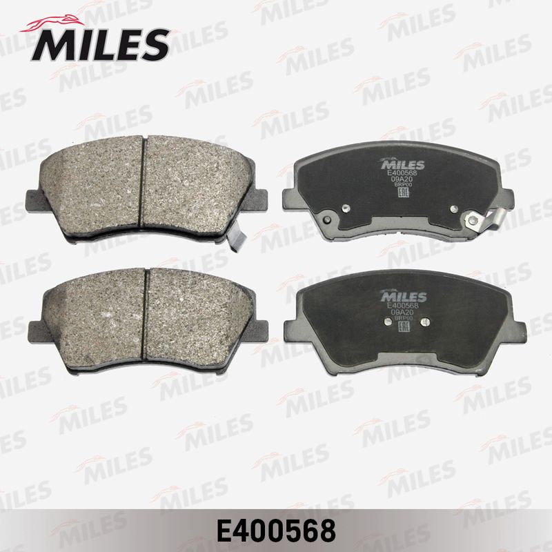 Комплект тормозных колодок, дисковый тормоз MILES E400568