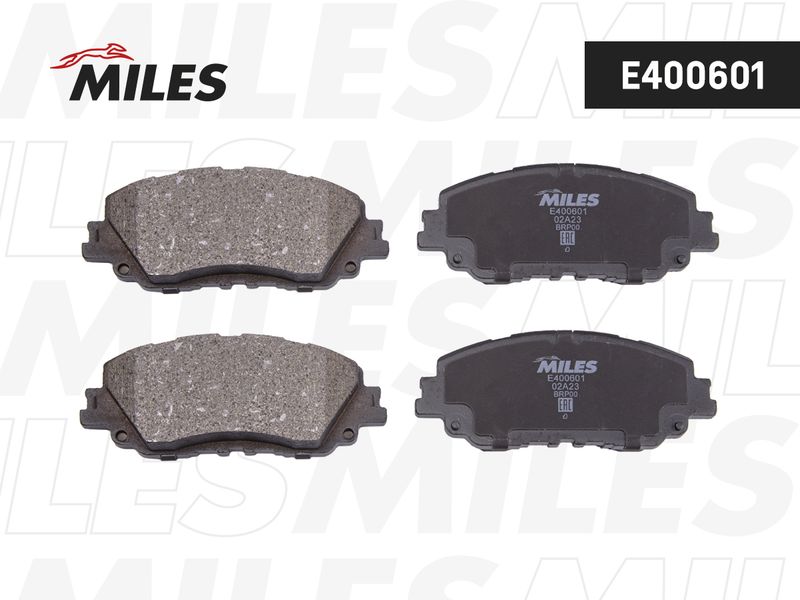 Комплект тормозных колодок, дисковый тормоз MILES E400601