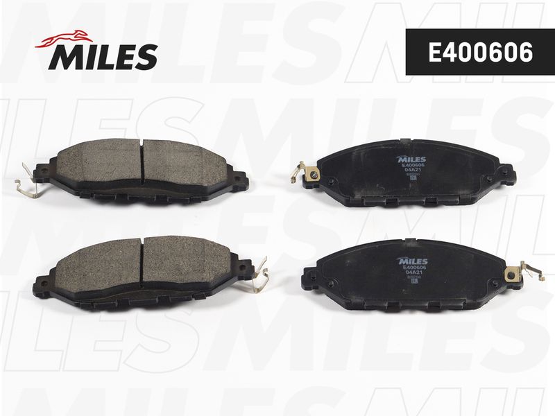 Комплект тормозных колодок, дисковый тормоз MILES E400606