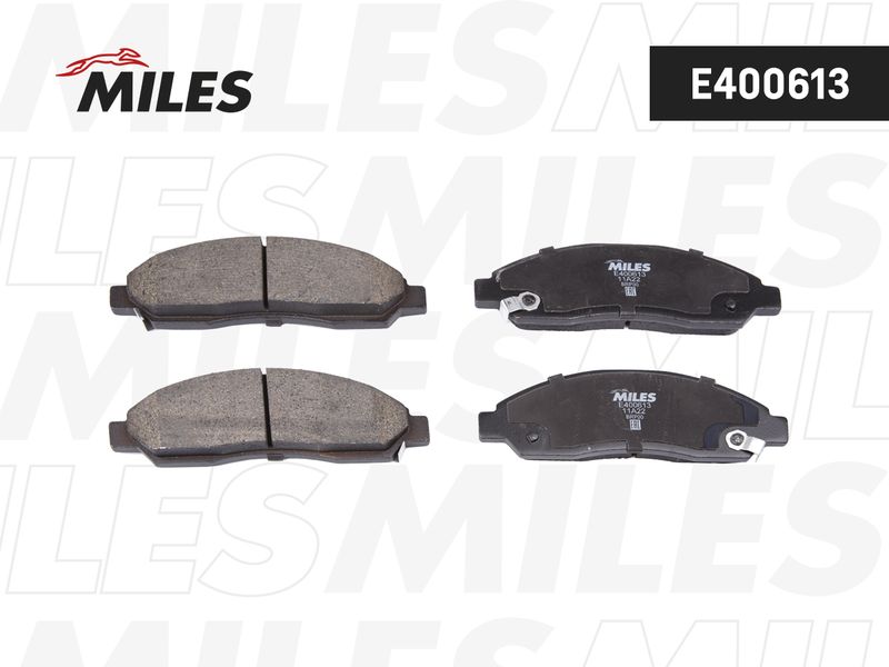 Комплект тормозных колодок, дисковый тормоз MILES E400613
