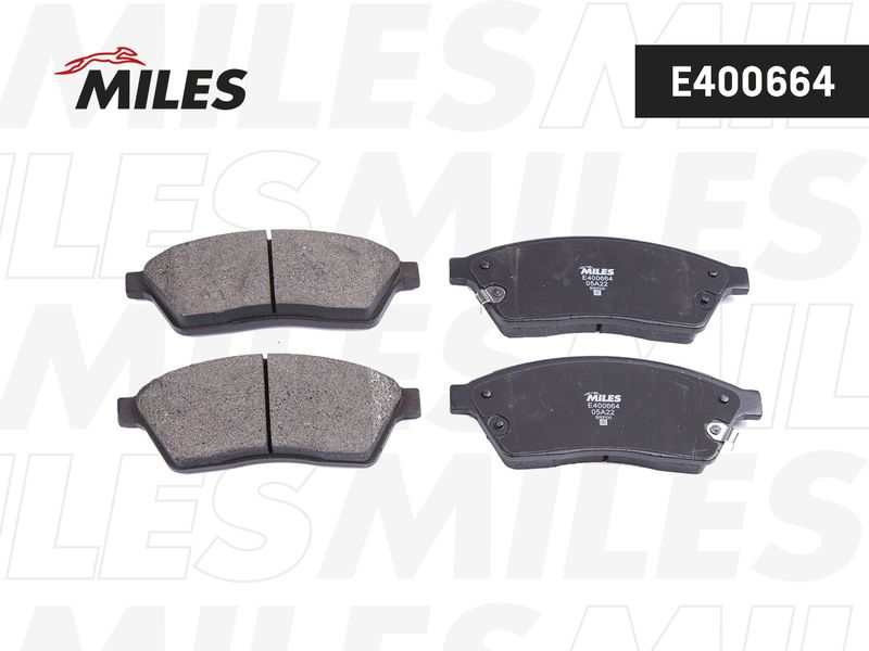 Комплект тормозных колодок, дисковый тормоз MILES E400664