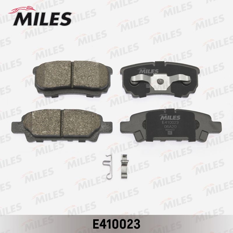 Комплект тормозных колодок, дисковый тормоз MILES E410023