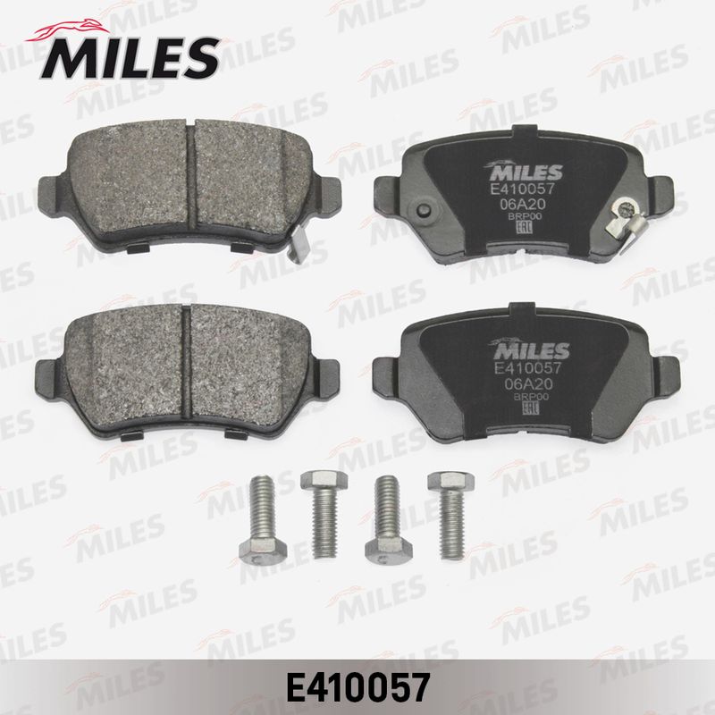 Комплект тормозных колодок, дисковый тормоз MILES E410057