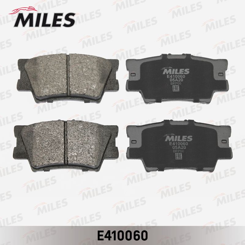 Комплект тормозных колодок, дисковый тормоз MILES E410060