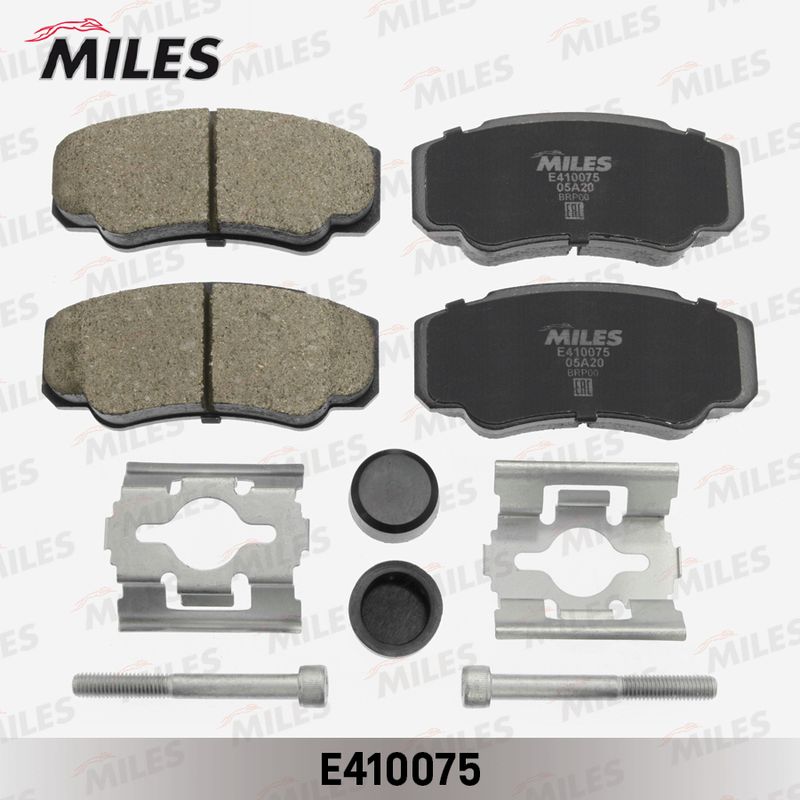 Комплект тормозных колодок, дисковый тормоз MILES E410075