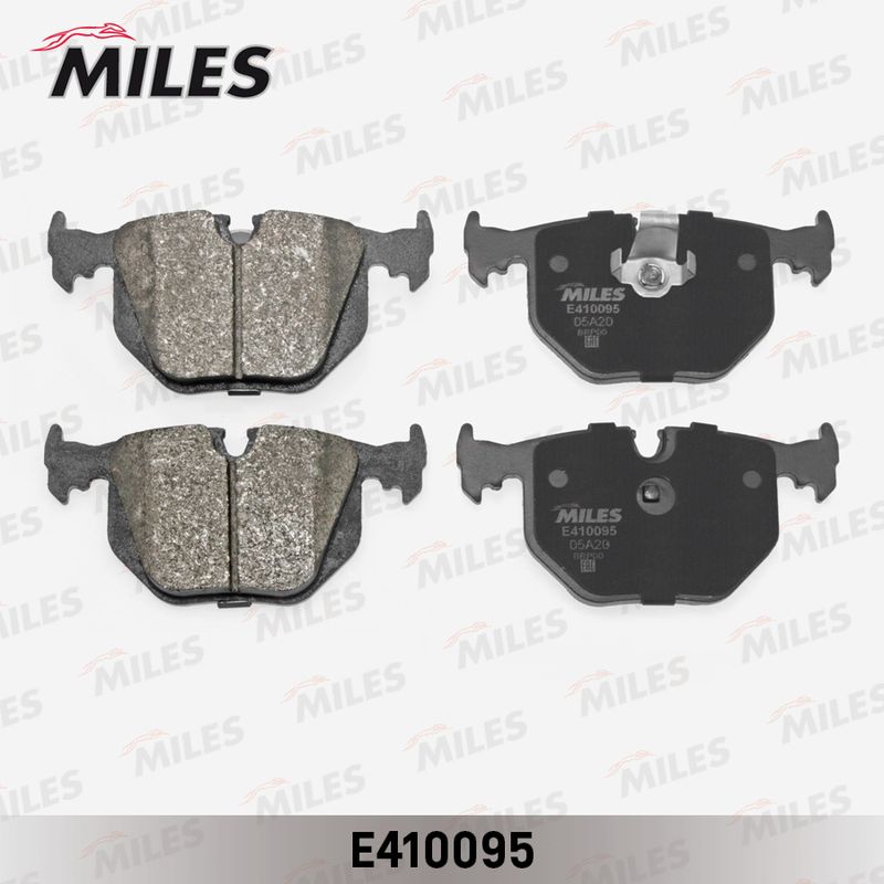 Комплект тормозных колодок, дисковый тормоз MILES E410095