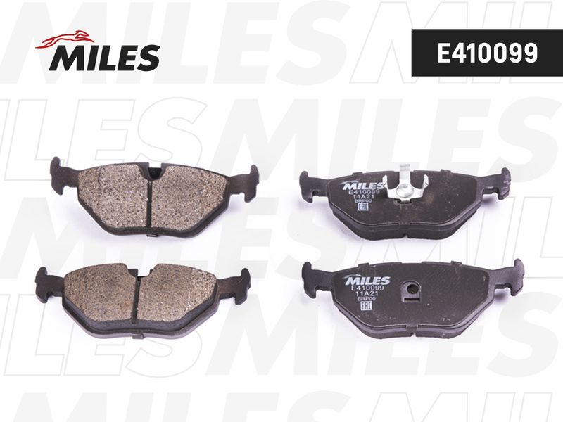 Комплект тормозных колодок, дисковый тормоз MILES E410099