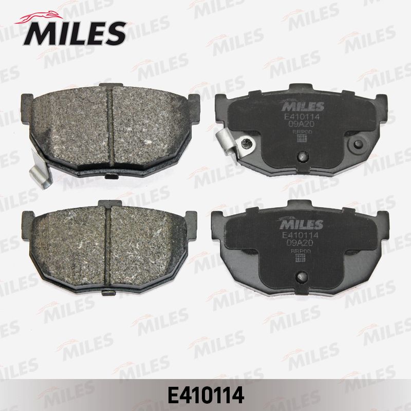 Комплект тормозных колодок, дисковый тормоз MILES E410114